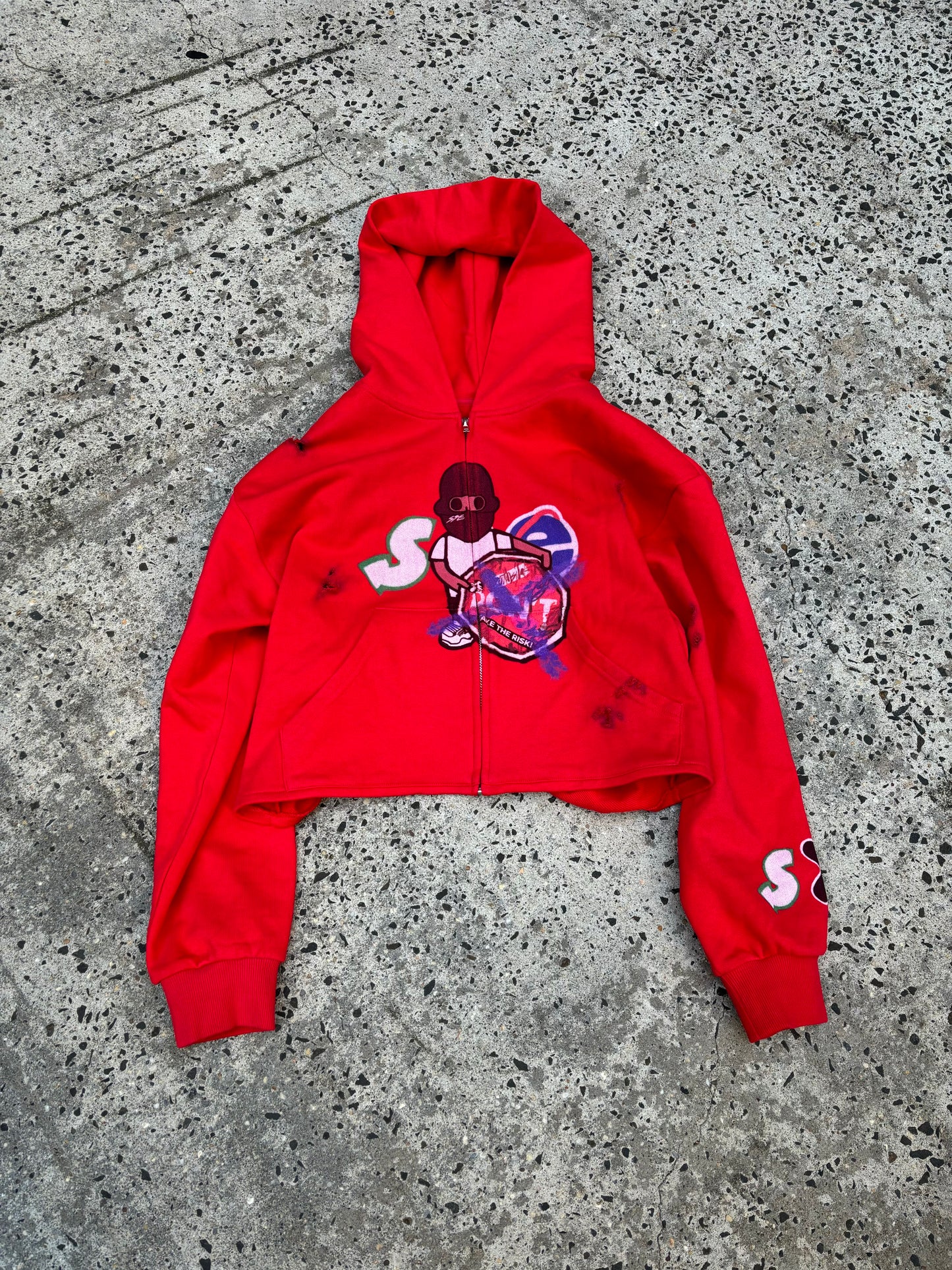 Southside Ent Cropped Risk Hoodie