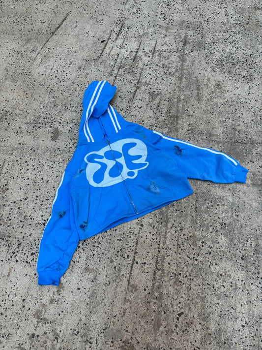 Southside Ent Cropped Azure Racer Hoodie