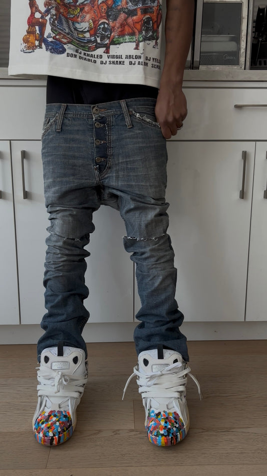 Kompy Professional Open Knee Denim