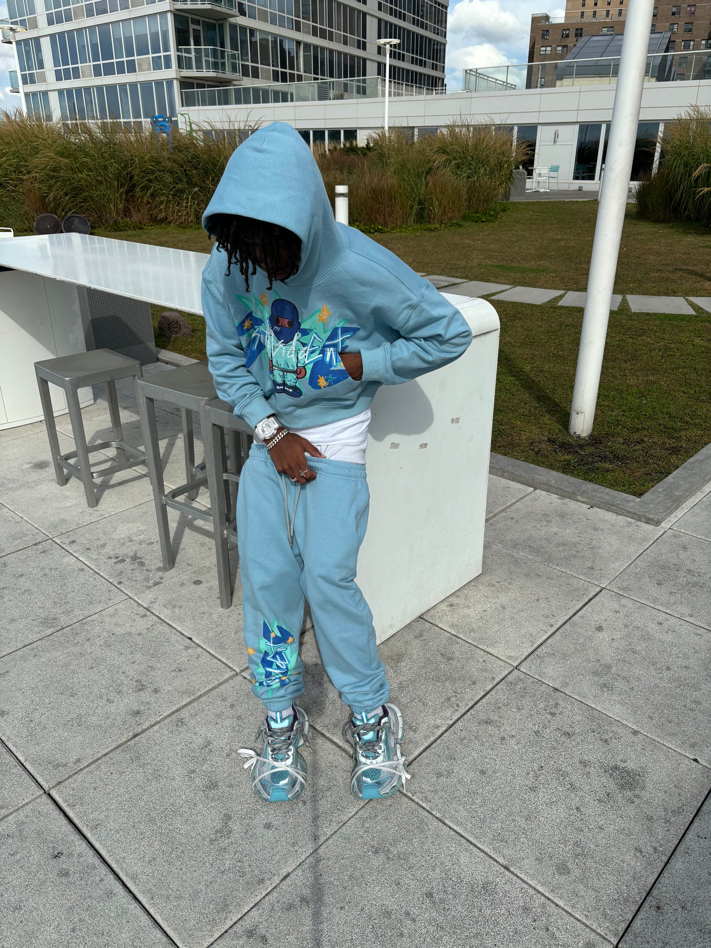 Southside Ent Rockstar Blue Hoodie