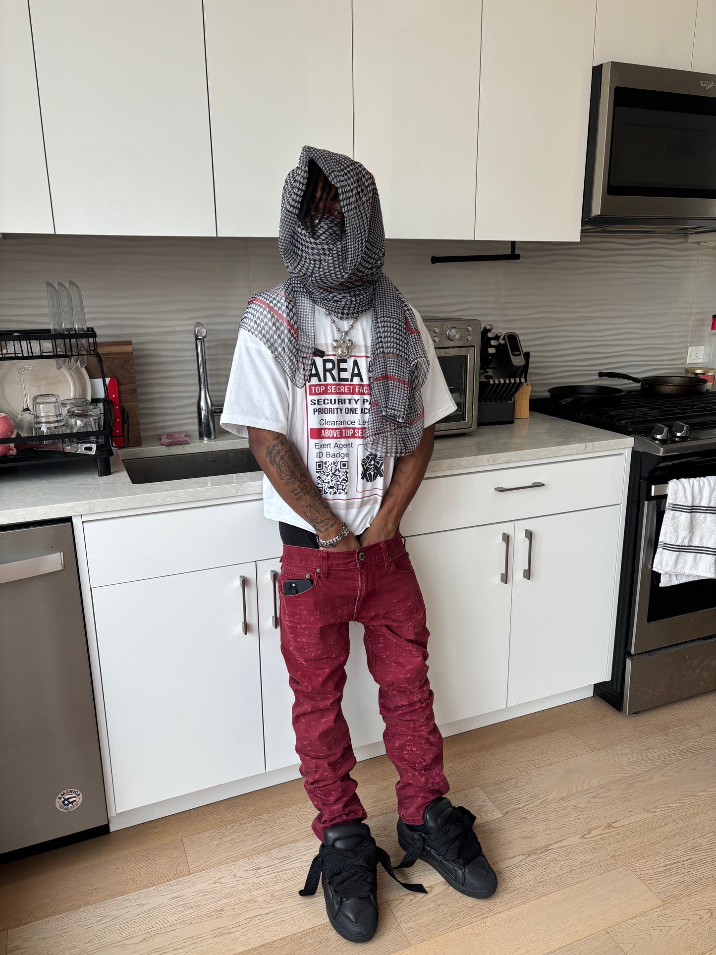 Kompy Leopard Denim