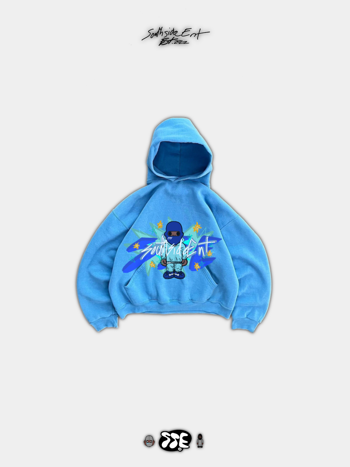 Southside Ent Rockstar Blue Hoodie