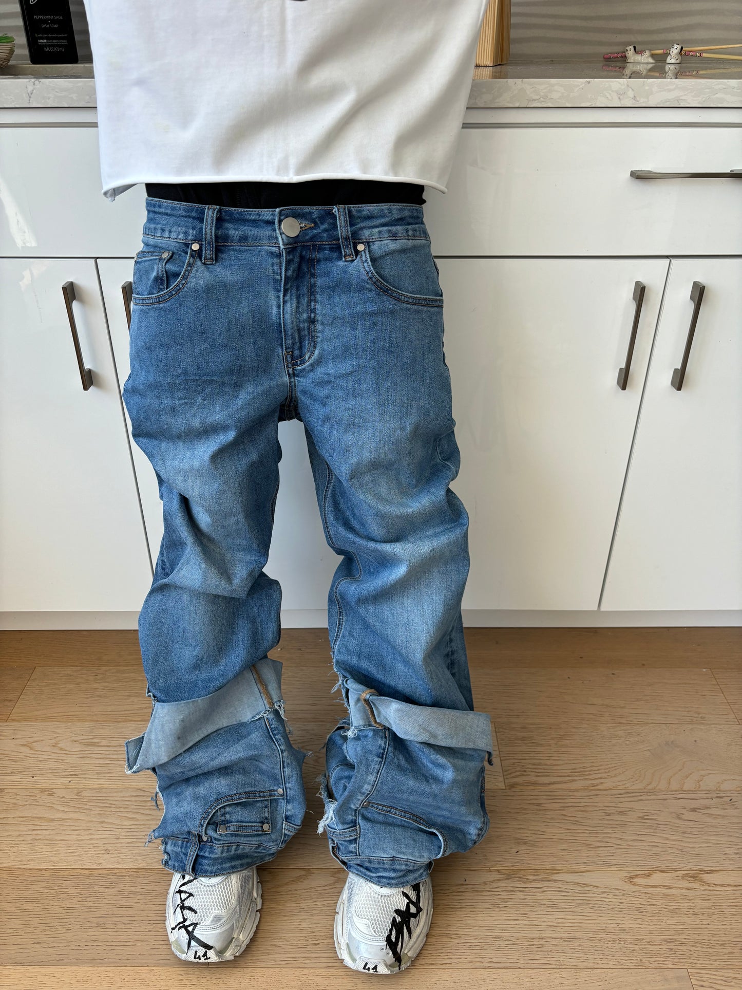 Kompy Reversed Baggy Jeans