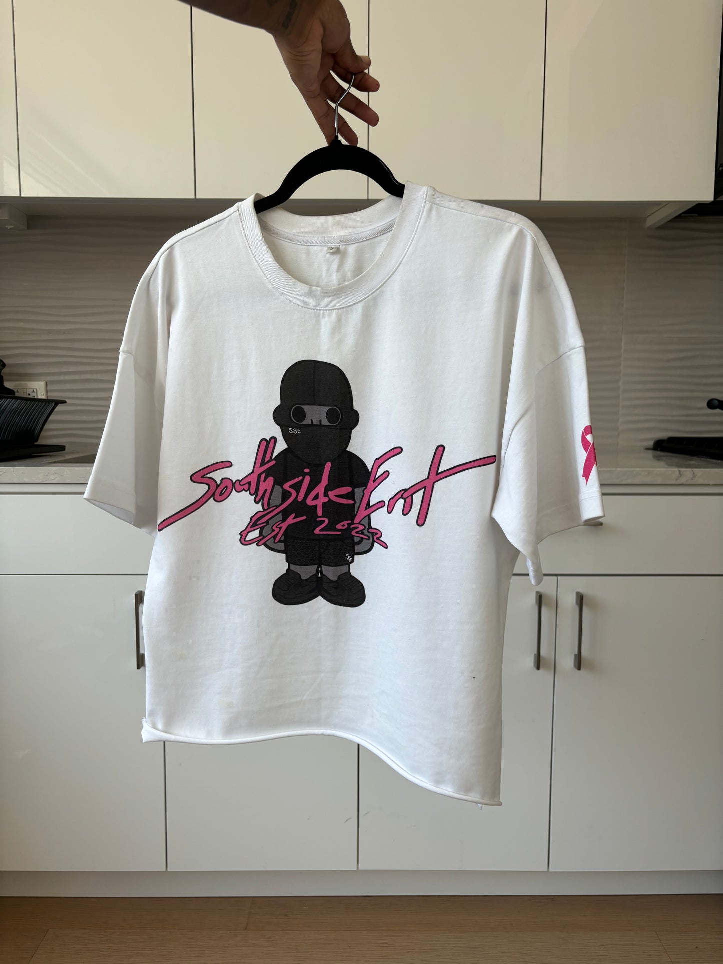 Southside Ent Breast Cancer Crop Tee