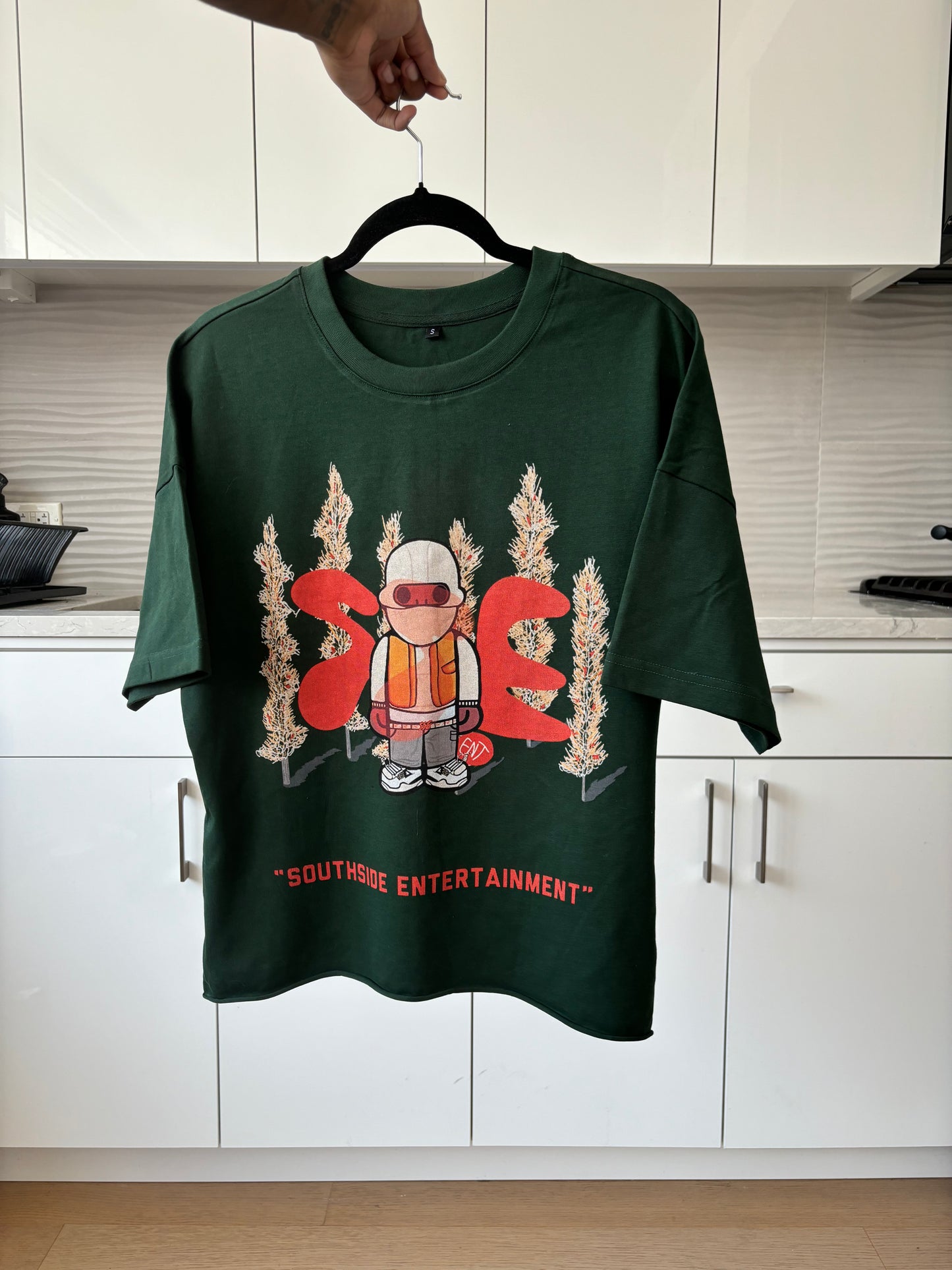 Southside Ent Olive Ranger Crop Tee