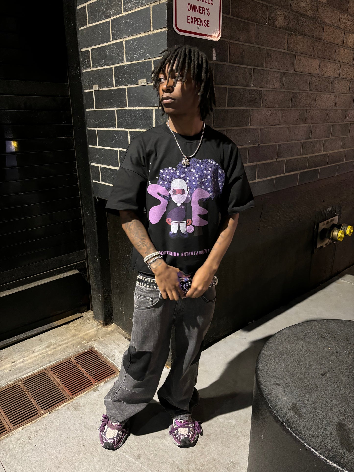 Southside Ent Lavender Ranger Crop Tee