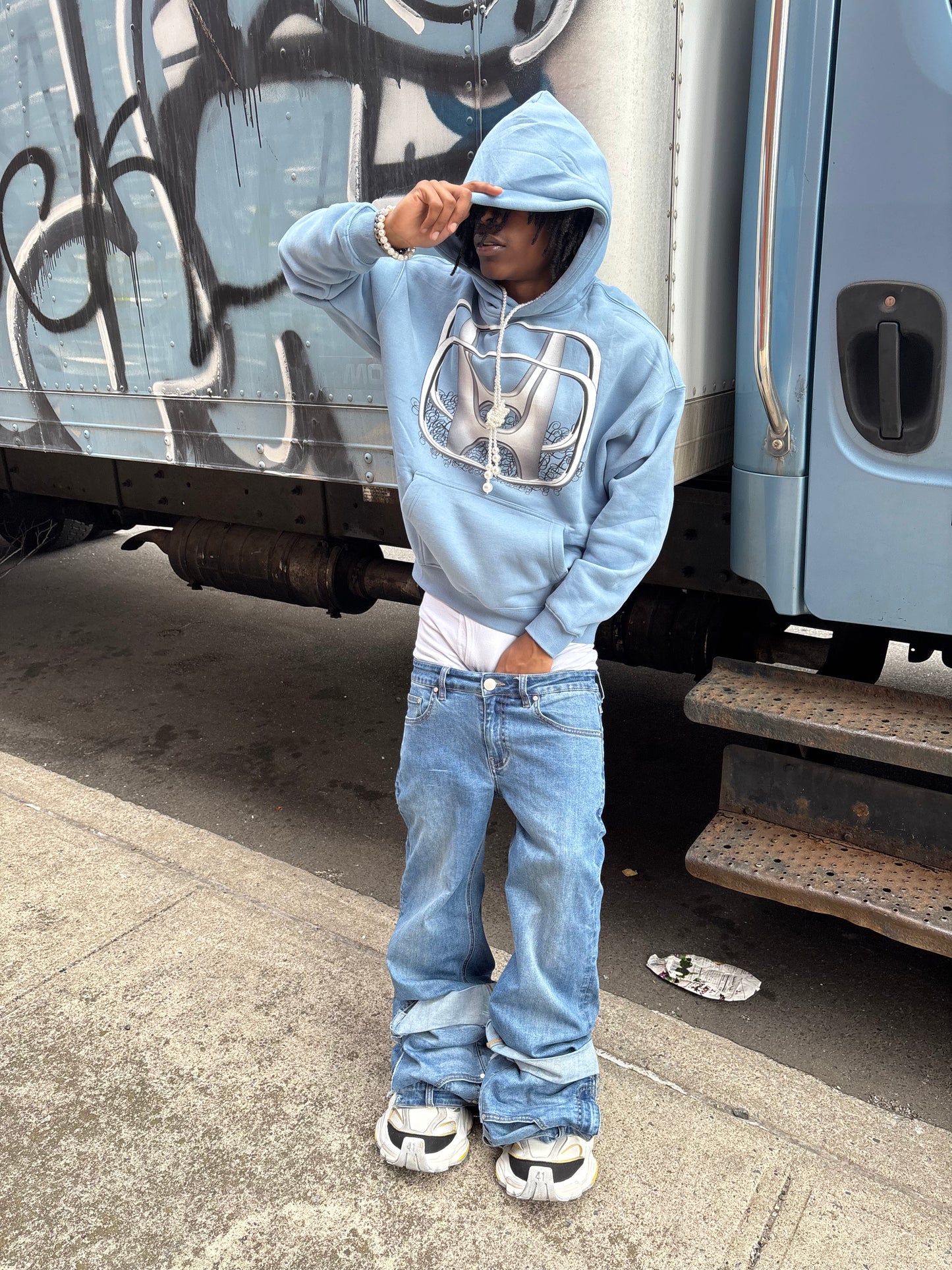 Kompy Reversed Baggy Jeans